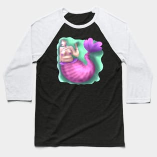 Curvy Mermaid Baseball T-Shirt